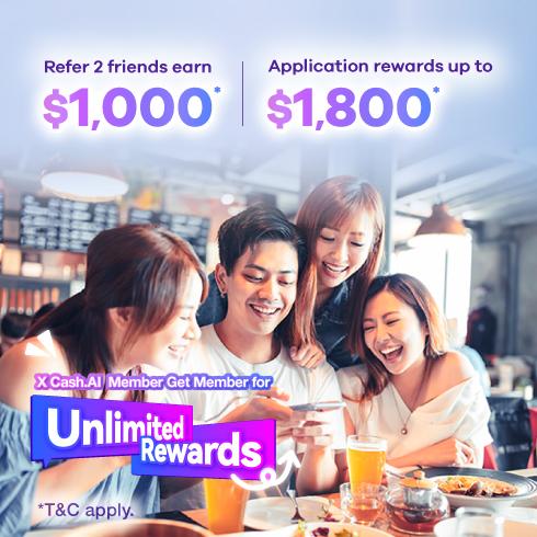 【X Cash.AI Member Get Member】 Enjoy up to $4,600 rewards* per month with a group of three!